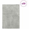 vidaXL Decor Panels 50 pcs Concrete Grey 30 x 42 x 0.27 cm