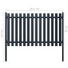 vidaXL Fence Panel Anthracite 178x75 cm Powder-coated Steel