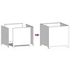 vidaXL Garden Planter 50x50x50 cm Galvanised Steel