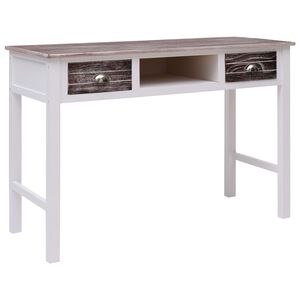 vidaXL Writing Desk Brown 110x45x76 cm Wood