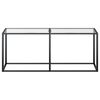 vidaXL Console Table Transparent 180x35x75.5cm Tempered Glass