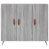vidaXL Sideboard Grey Sonoma 90x34x80 cm Engineered Wood