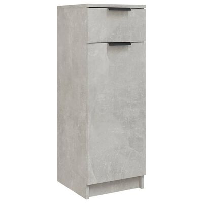 vidaXL Bathroom Cabinet Concrete Grey 32x34x90 cm Engineered Wood