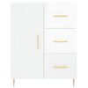 vidaXL Sideboard High Gloss White 69.5x34x90 cm Engineered Wood