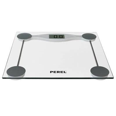 Perel Digital Bathroom Scale 180 kg Transparent