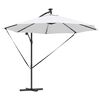 vidaXL Cantilever Banana Parasol Sand 294 x 294 x 248 cm