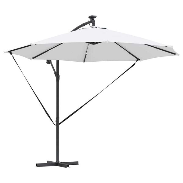vidaXL Cantilever Banana Parasol Sand 294 x 294 x 248 cm