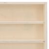 vidaXL Wooden Collector's Display Case with 6 Shelves 100x9x55 cm