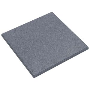 vidaXL Fall Protection Tiles 12 pcs Grey 50 x 50 cm Rubber