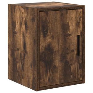 vidaXL Garage Wall Cabinet Smoked Oak Engineered Wood