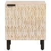 vidaXL Bedside Cabinet White 40 x 33 x 46 cm Solid Mango Wood
