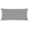 vidaXL Sunshade Sail Anthracite and White 2 x 4.5 m HDPE