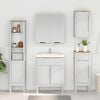 vidaXL Bathroom Wall Cabinet with Shelf FLORO White 35 x 30 x 60 cm