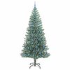 vidaXL Artificial Christmas Tree Snow Flocked with LED Light 240 cm