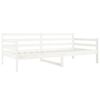 vidaXL Day Bed without Mattress White 80x200cm Solid Wood Pine