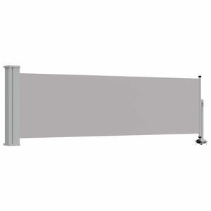 vidaXL Patio Retractable Side Awning 80x300 cm Grey