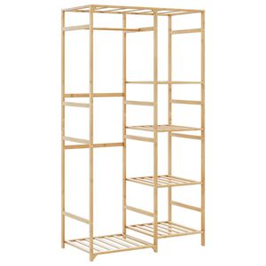 vidaXL Clothes Rack with Shelves 100x50x184,5 cm Bamboo