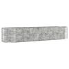 vidaXL Garden Raised Bed | Silver | Powder-coated steel | Large