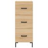vidaXL Highboard Sonoma Oak 34.5x34x180 cm Engineered Wood