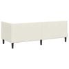 vidaXL Corner Bed Frame with Headboard Cream 80 cm x 200 cm Velvet