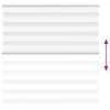 vidaXL Zebra Blind White 140x150 cm Fabric Width 135.9 cm Polyester