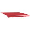 vidaXL Retractable Awning Manual Red 400 x 300 cm Polyester and Steel
