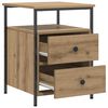 vidaXL Bedside Cabinet Artisan Oak 44x45x60 cm Engineered Wood
