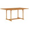 vidaXL Garden Table | Teak | Fine sanded teak hardwood with water-based finish