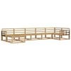vidaXL Outdoor Sofa Set 7 pcs White Solid Acacia Wood