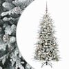 vidaXL Artificial Hinged Christmas Tree 150 cm 150 LEDs Warm White