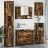 vidaXL Bathroom Furniture Set with Drawer with Shelf 5 pcs Smoked Oak