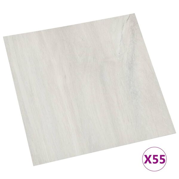 vidaXL Self-adhesive Flooring Planks 55 pcs PVC 5.11 m² Cream
