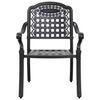 vidaXL Garden Dining Set 5 pcs Black Aluminium