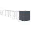 vidaXL Chicken Cage with Run Anthracite 165x1271x181 cm Galvanised Steel