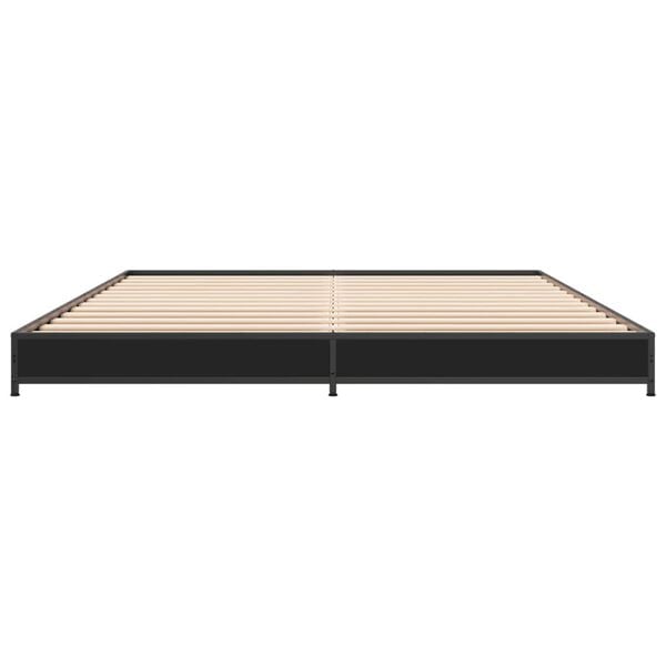 vidaXL Bed Frame without Mattress Black 120x190 cm Small Double