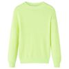 Kids' Sweater Knitted Neon Yellow 128