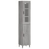 vidaXL Highboard Grey Sonoma 34,5x34x180 cm Engineered Wood