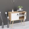 Homemania Multiuse Cabinet Tia 90x40x80 cm White and Oak