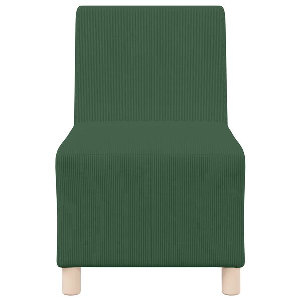 vidaXL Modular Sofa Unit Armless Jungle Green 55 x 74 x 82 cm