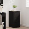 vidaXL Storage Cabinet Black 40 x 48 x 81 cm Engineered Wood