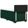 vidaXL Box Spring Bed with Mattress Dark Green 90x190 cm Velvet