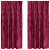 vidaXL Velvet Curtains 2 pcs Wine red 175 x 140 cm Velvet
