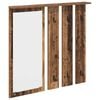 vidaXL Wall-Mounted Coat Rack Old wood 84 x 10 x 80 cm Engineered wood