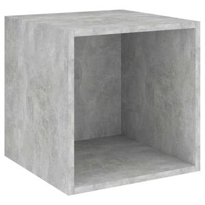 vidaXL Wall Cabinet Concrete Grey 37x37x37 cm Engineered Wood