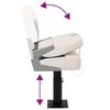 vidaXL Boat Seat with Pedestal Height Adjustable 360&deg; Rotatable
