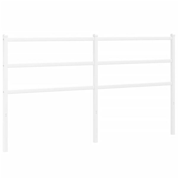 vidaXL Metal Replace Headboard White 150 cm
