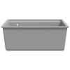 vidaXL Kitchen Sink with Overflow Hole Grey Granite