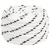 vidaXL Multipurpose Utility Rope 16 mm 25 m White Polyester