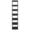 vidaXL Book Cabinet/Room Divider Black 40x30x198 cm