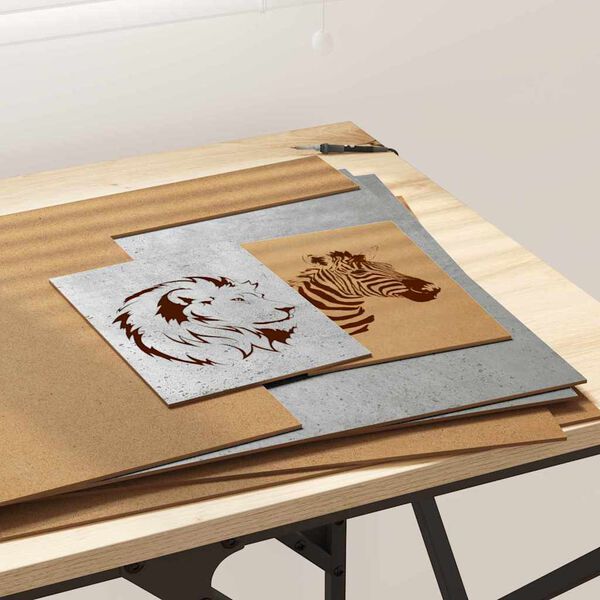 vidaXL Decor Panels 12 pcs Concrete Grey 40 x 60 x 0.27 cm